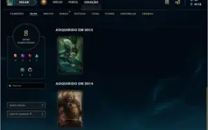 Conta League of Legends - Flex Gold V - Unrank Solo