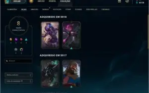 Conta League of Legends - Flex Gold V - Unrank Solo
