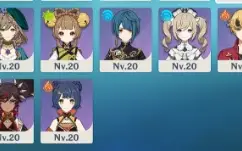 AR 51 Eula,Shogun Raiden,Yelan,Xiao+Homa,Keqing,Mona,