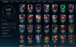 Conta League of Legends Platina 4, Todos Champs, 210 Skins