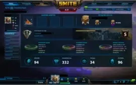 Conta Smite  + de 300 skins
