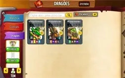 Conta Dragon City nível 56, 6 ilhas, 3 heróicos, 24 lendario