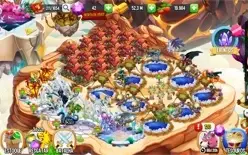 Conta Dragon City nível 56, 6 ilhas, 3 heróicos, 24 lendario