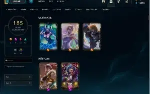 Conta Diamante/185 skins