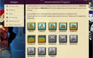CONTA TOP AQW (AdventureQuest Worlds) DE 2011