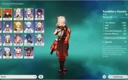 [AR44] KAZUHA + DILUC C1 + SKIN BARBARA (BANNER GARANTIDO)