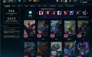Esmeralda 3 com TODOS os champs e 613 Skins + 243 Cromas