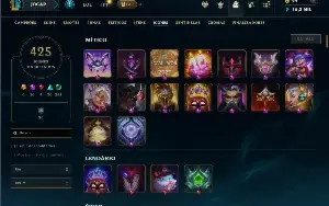 Esmeralda 3 com TODOS os champs e 613 Skins + 243 Cromas