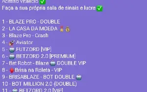✅ Salas Blaze E Outras Plataformas - Salas Vip ✅