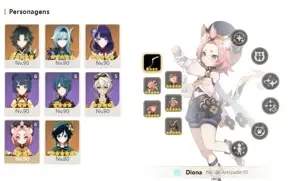 CONTA GENSHIN AR58 c/ XIAO DE LANÇA + EULA SKYWARD PRIDE E+