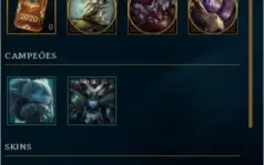 Conta de LeagueOfLegends 83 Champs e 41 skins MD10