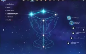 GENSHIN IMPACT - AR40 - AST MONA - FISCHL + Benção Nova Lua