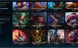 vendo skins de league of legends com o valor de 1350 RP
