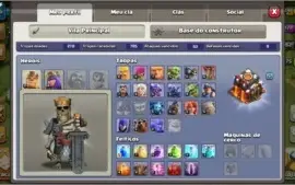 CLASH OF CLANS CV 10 FULL + SKINS DE HEROI + ITENS