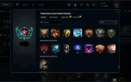 Conta com 175 Skins + 19 Skins em espólio Todos Champs.