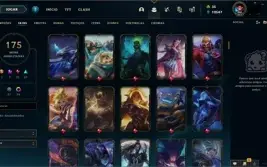 Conta com 175 Skins + 19 Skins em espólio Todos Champs.
