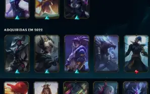 Conta lol esmeralda 3 + muitas skins