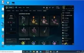 Conta lol platina 4 solo duo e flex, 169 skins