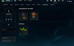 Conta PLATINA 4 - Smurf LOL (league of legends) ELOMOON