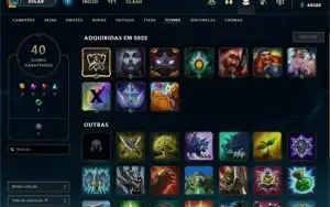 Conta PLATINA 4 - Smurf LOL (league of legends) ELOMOON