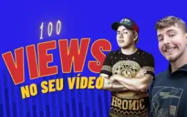 100 Visualizações no YouTube