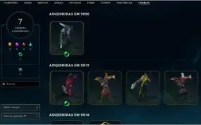Conta PLATINA 4 137 champs 59 skins