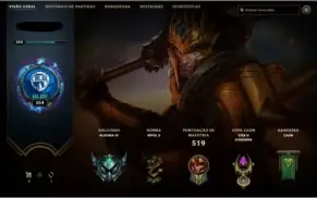 Conta PLATINA 4 137 champs 59 skins
