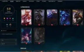 Conta PLATINA 4 137 champs 59 skins