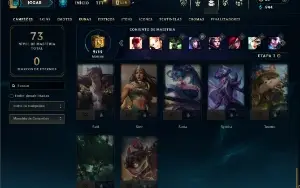 Ouro 3 com 40 Champs e 15 Skins