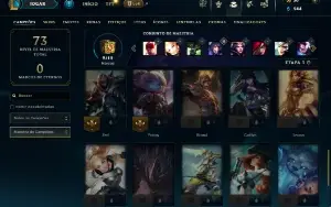 Ouro 3 com 40 Champs e 15 Skins
