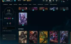 Ouro 3 com 40 Champs e 15 Skins