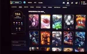CONTA DE LEAGUE OF LEGENDS COM 284 SKINS E TODOS OS CAMPEÕES