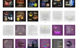 Pack Canva Black Friday - 35 Artes Editáveis