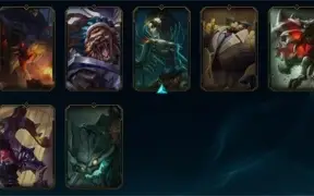 CONTA LEAGUE OF LEGENDS SKINS BOAS/ QUASE TODOS CAMP