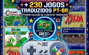 Snex9x Hd + 230 Jogos Traduzidos Pt-Br