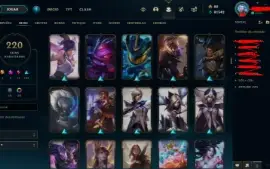 Conta Lol Challenger Full Champs 220 Skins