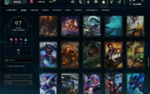 Platina 4 com 130 Champs e 97 Skins ( JG / MID / ADC )