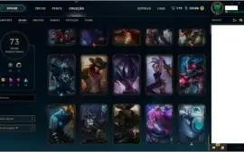 Conta Platina V com todos os campeões