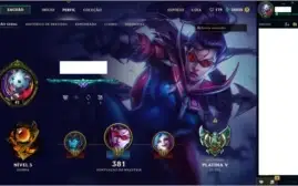 Conta Platina V com todos os campeões