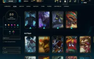 Unranked com 150 Champs e 89 Skins +25 Maestrias 7