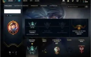 Conta platina 1 com 34 champs e 16 skins ( MAIN TOP / MID )