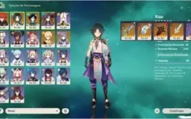 GENSHIN IMPACT AR53 XIAO, DILUC C1, VENTI, MONA, KEQING C2