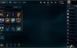 Conta lol com 78 skins, prime todo mes, 106 camp e 170 rp