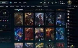 Conta lol com 78 skins, prime todo mes, 106 camp e 170 rp