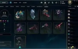 Conta lol com 78 skins, prime todo mes, 106 camp e 170 rp