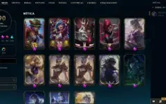 Conta de LoL + Valorant - 590 skins no lol e muitas no valor