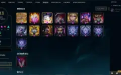 Conta de LoL + Valorant - 590 skins no lol e muitas no valor