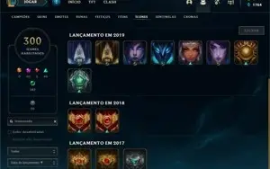 Conta League of Legends (2017 ~ 2022)