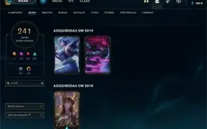 Conta League of Legends (2017 ~ 2022)