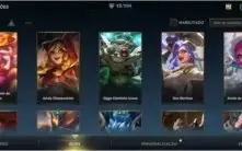 lol e wild rift, 145 skins, rammus rei, icones raros e mais.